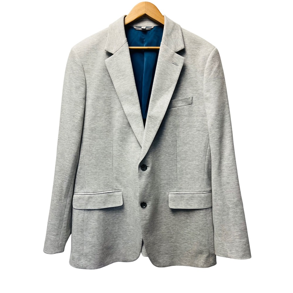 Bonobos Jetsetter Blazer 42R Slim Fit Glen Plaid Cotton Blend Sport Coat Preppy